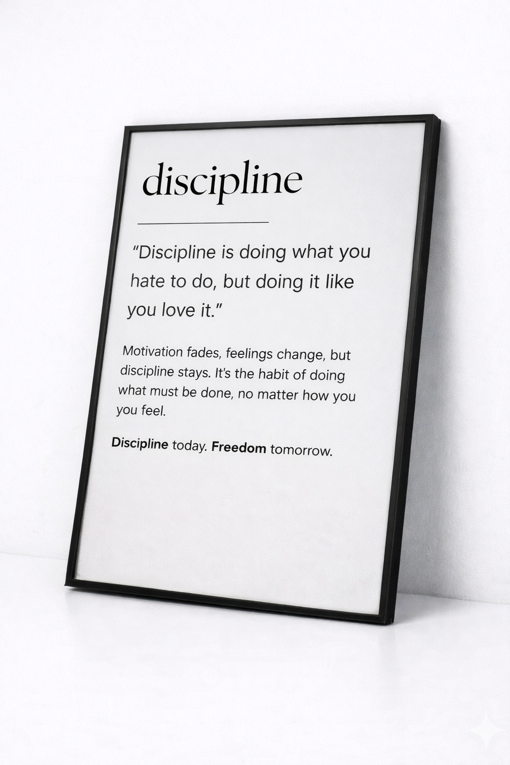 DISCIPLINE (DEFINITION)
